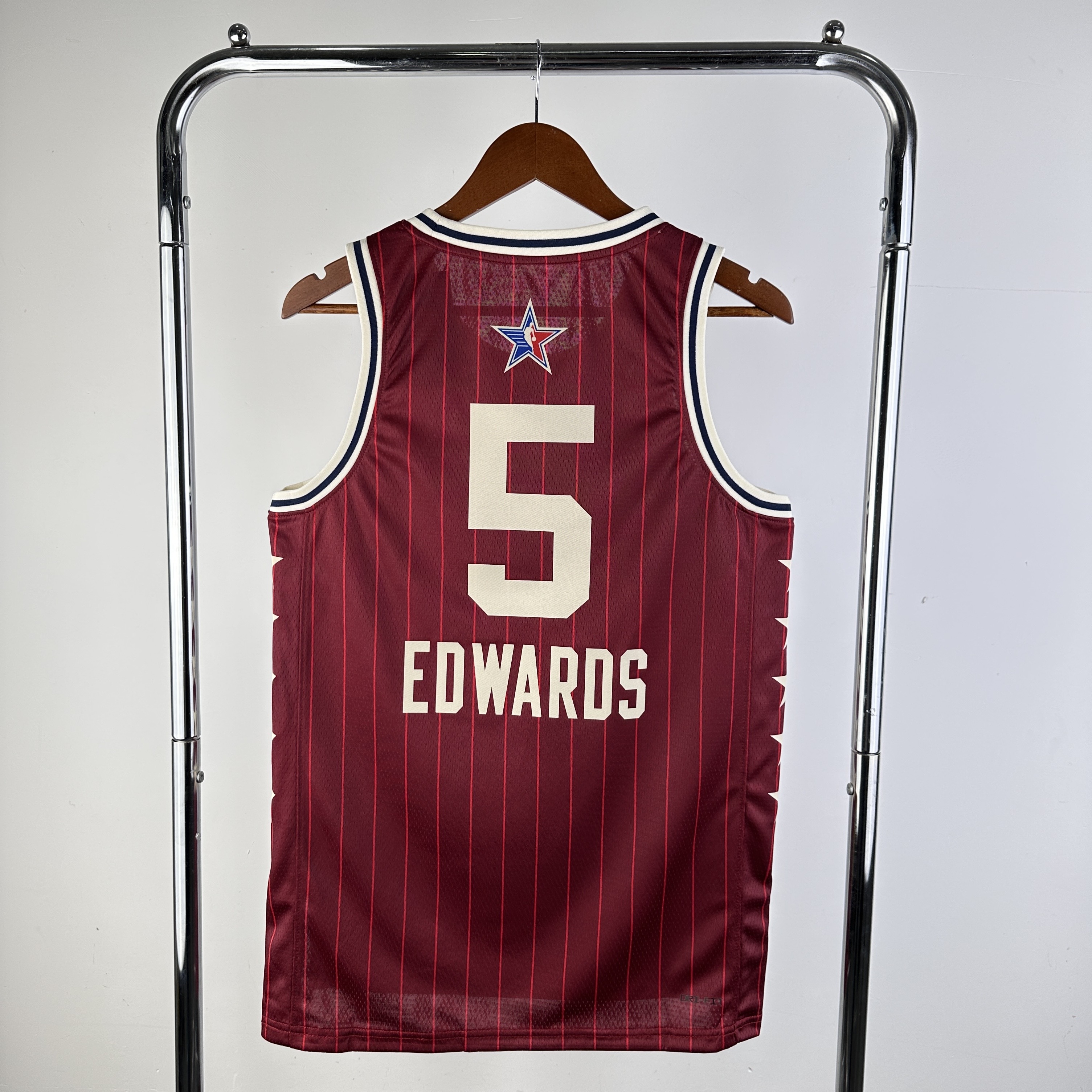 Men All-star season #5 Edwards Red 2024 NBA Jersey